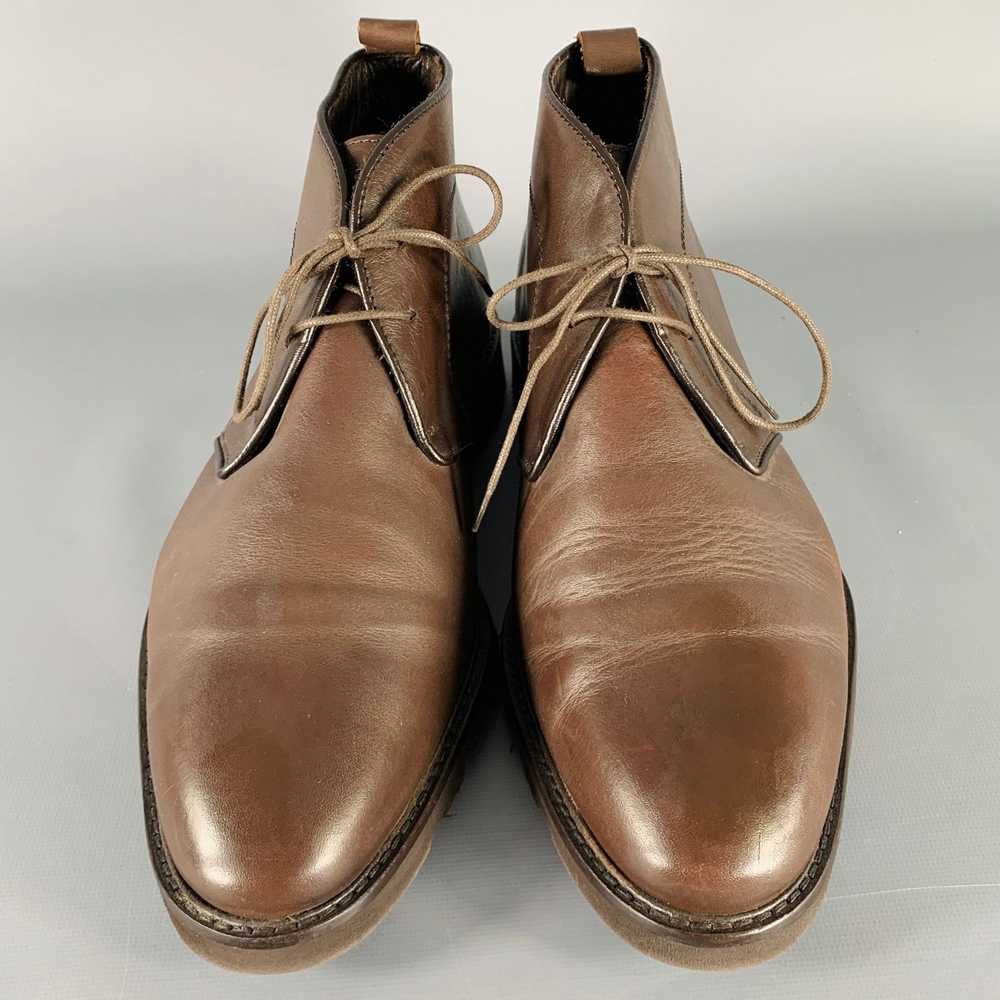 Bruno Magli Brown Leather LaceUp Ankle Boots - image 4