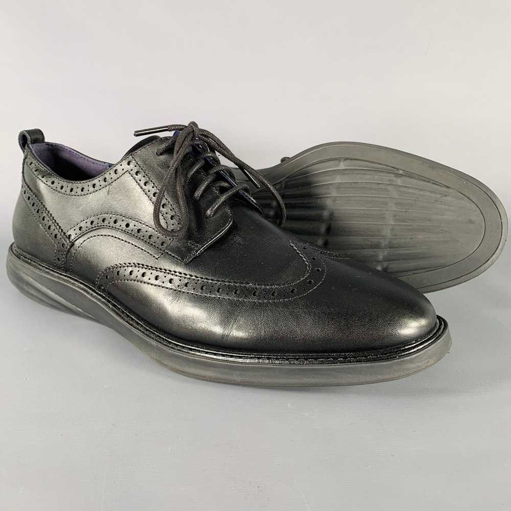 Cole Haan Black Wingtip Leather Derby Lace Up Sho… - image 5