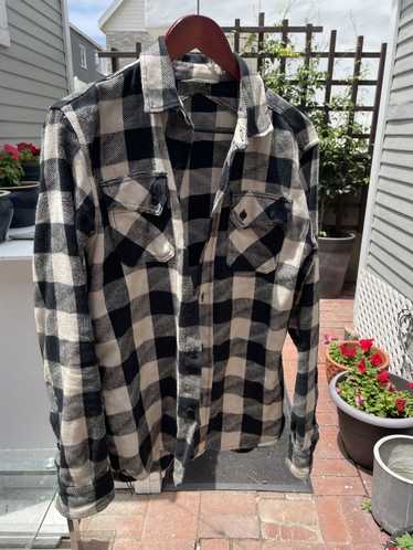 3sixteen Crosscut Flannel, White Drunken Check