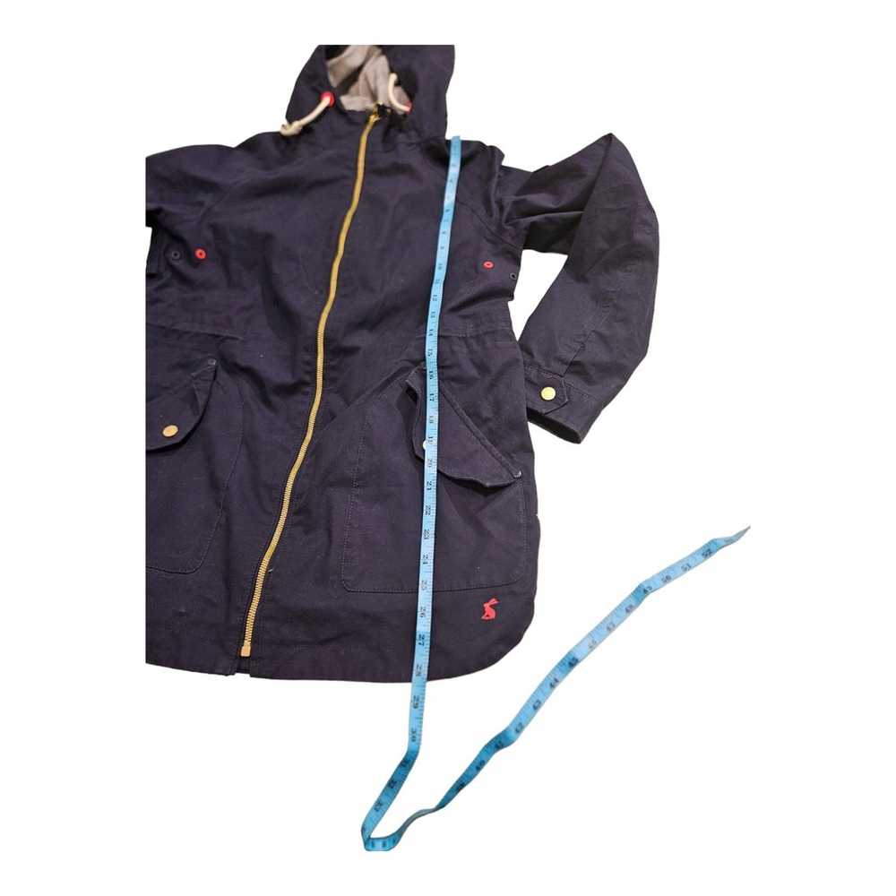 Joules Size 4 Blue Long Sleeve Hooded Raincoat - image 6