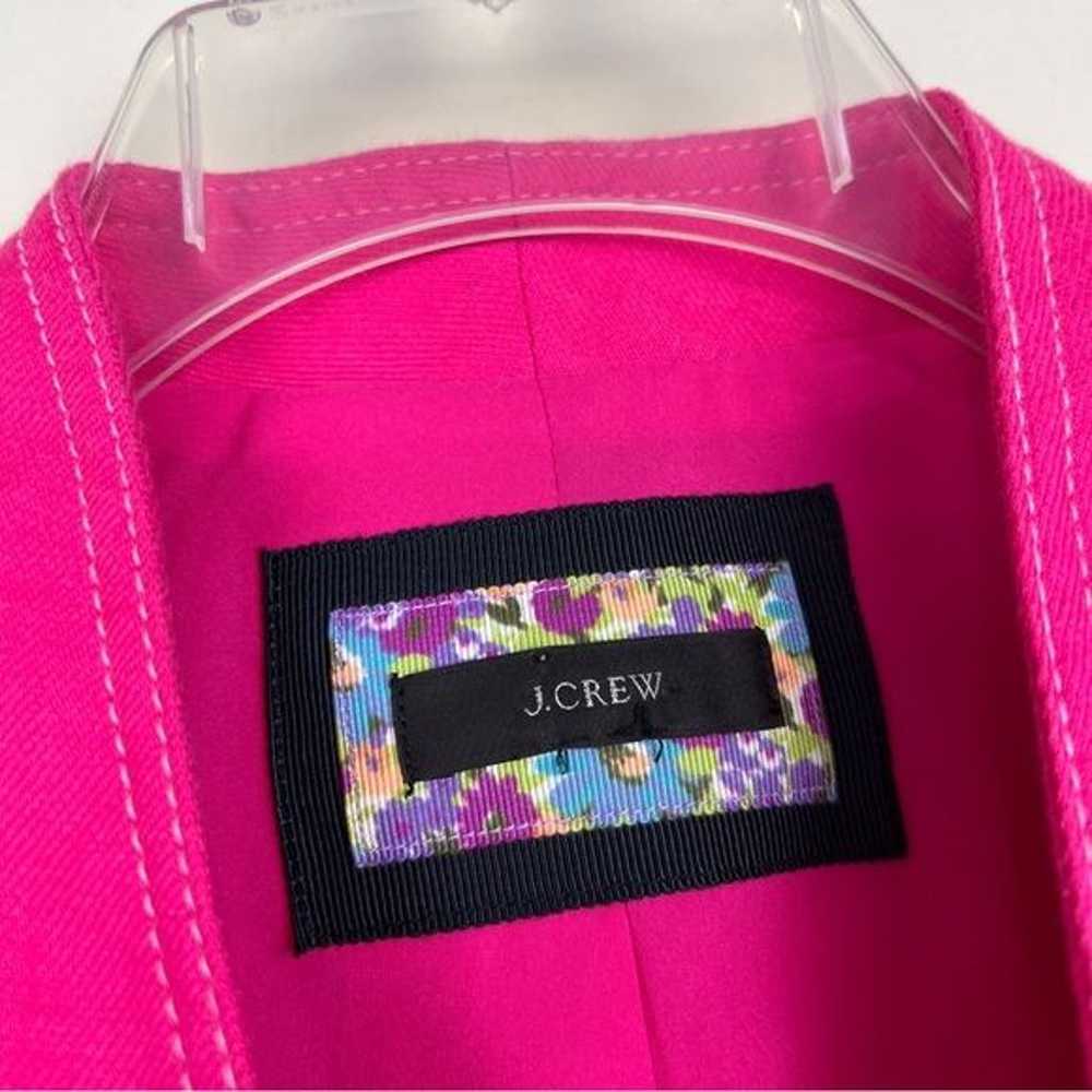 J.Crew Going Out Pink Open Linen Blazer - image 6