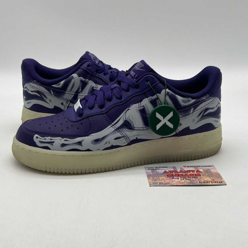 Nike Air Force 1 low purple skeleton - image 1