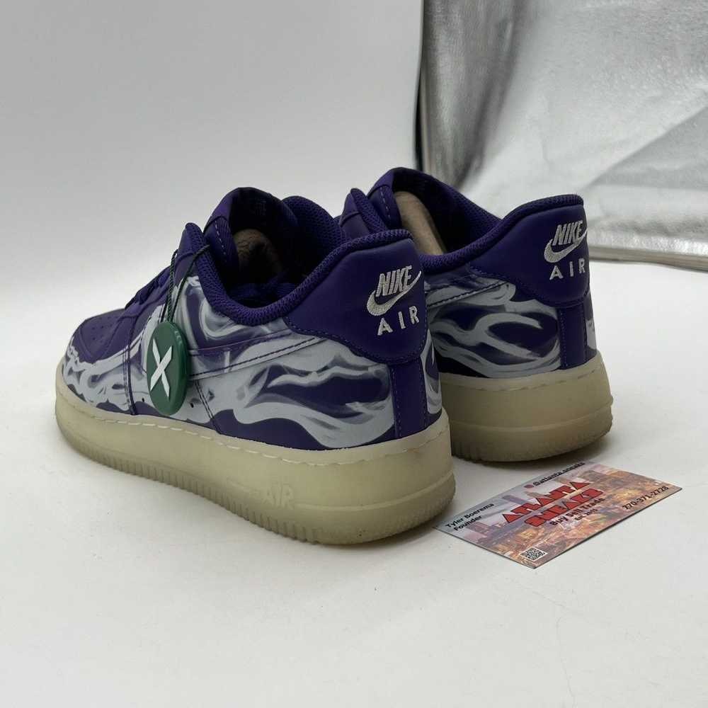 Nike Air Force 1 low purple skeleton - image 4