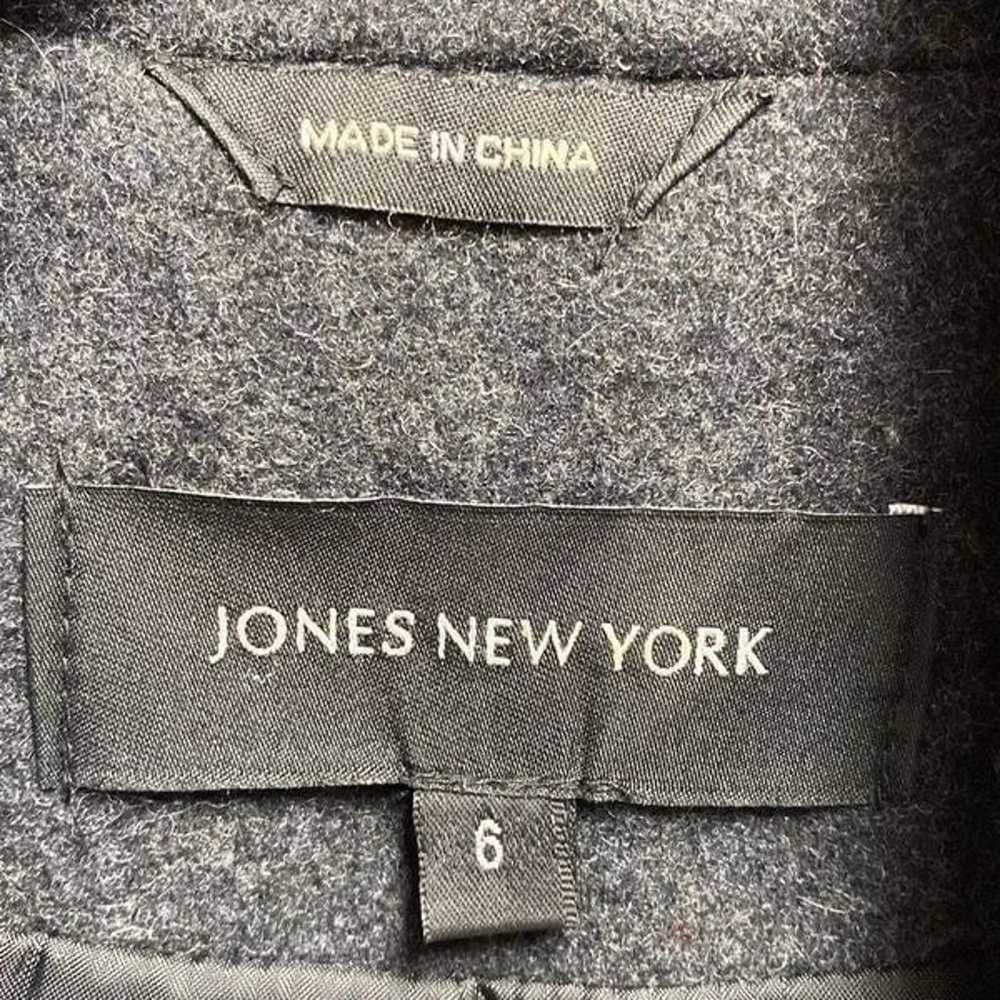 Jones New York Gray Wool Double Breasted Pea Coat… - image 3