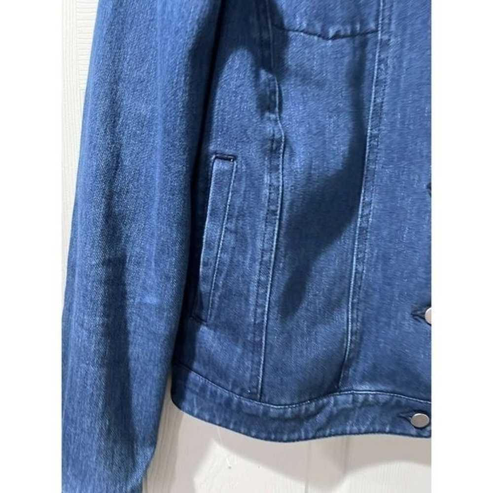 J. McLaughlin Women Blue Jean Cotton Blend Jacket… - image 12