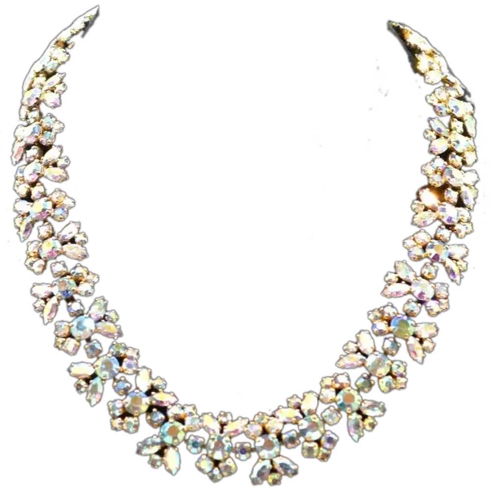 SHERMAN Aurora Borealis Crystals Necklace - image 2