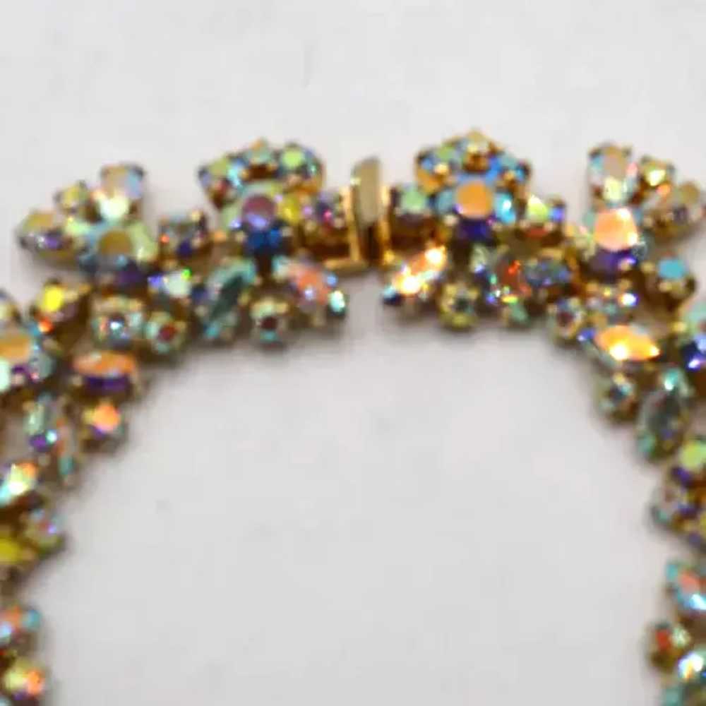 SHERMAN Aurora Borealis Crystals Necklace - image 6