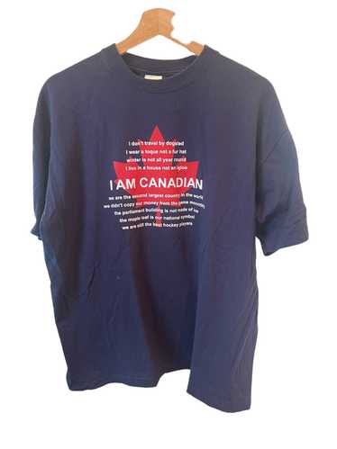 Humor × Vintage Vintage "I am Canadian" humor T-sh