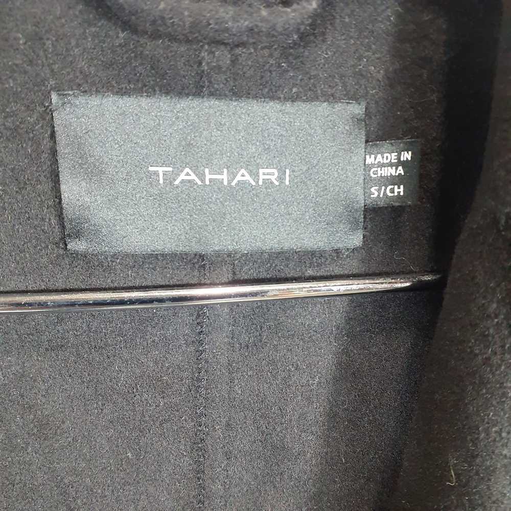 Tahari Wool Fringe Coat Size S - image 4