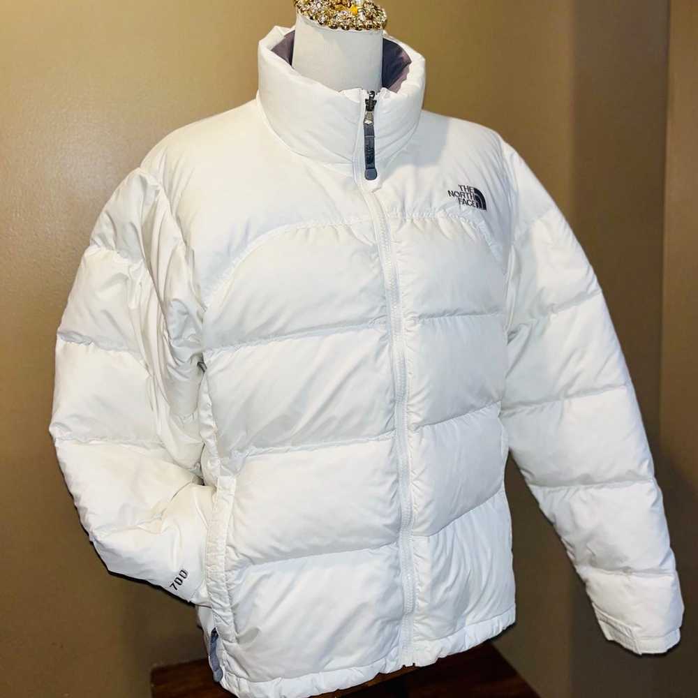 Vintage White The North Face 700 Puffer/Ski Jacke… - image 1