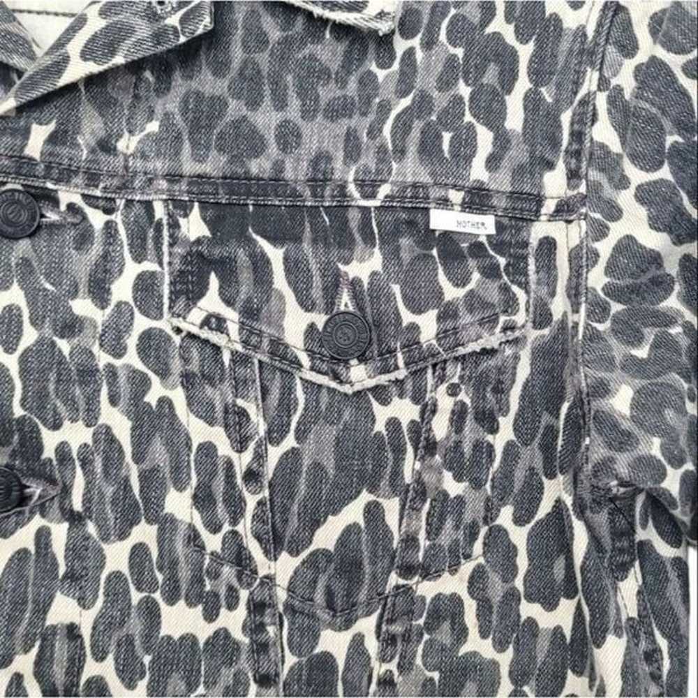 Mother Superior Leopard Print Denim Jacket - image 4