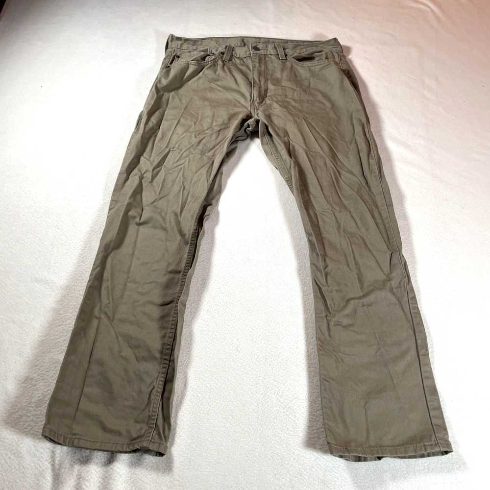 Levi's Levis Jeans Mens 36 Tan 559 Pants Work Wea… - image 1