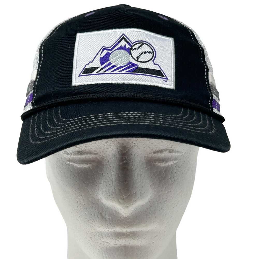 Other Colorado Rockies Trucker Hat Black MLB 3 St… - image 2