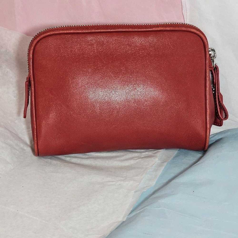 ☆SALE☆Vintage Red Coach Cosmetic Case 

- EUC - image 4