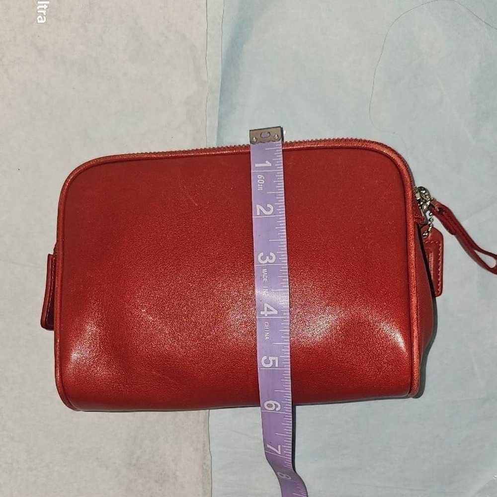 ☆SALE☆Vintage Red Coach Cosmetic Case 

- EUC - image 7