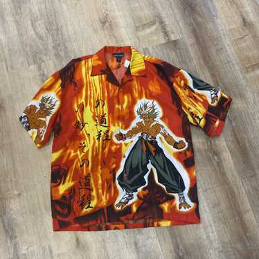 Streetwear × Vintage Y2K Dragon Ball Z Button Up - image 1