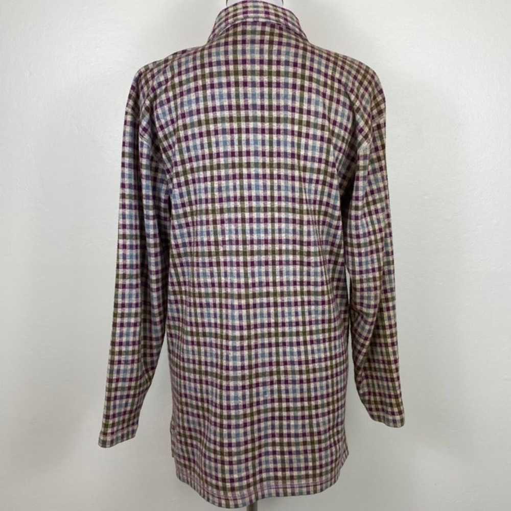 Vintage Liz Claiborne Gingham Flannel Tunic Top - image 2