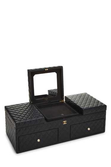 Black Quilted Lambskin Jewelry Chest Large - image 1