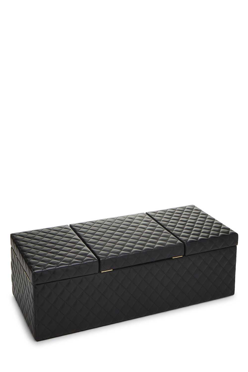 Black Quilted Lambskin Jewelry Chest Large - image 3