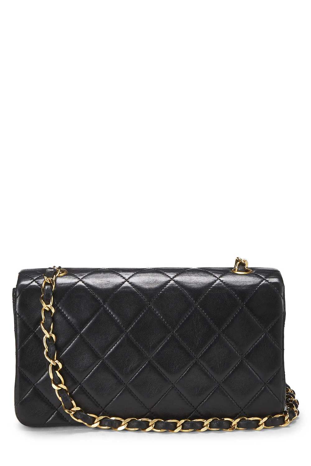 Black Quilted Lambskin Full Flap Mini - image 4