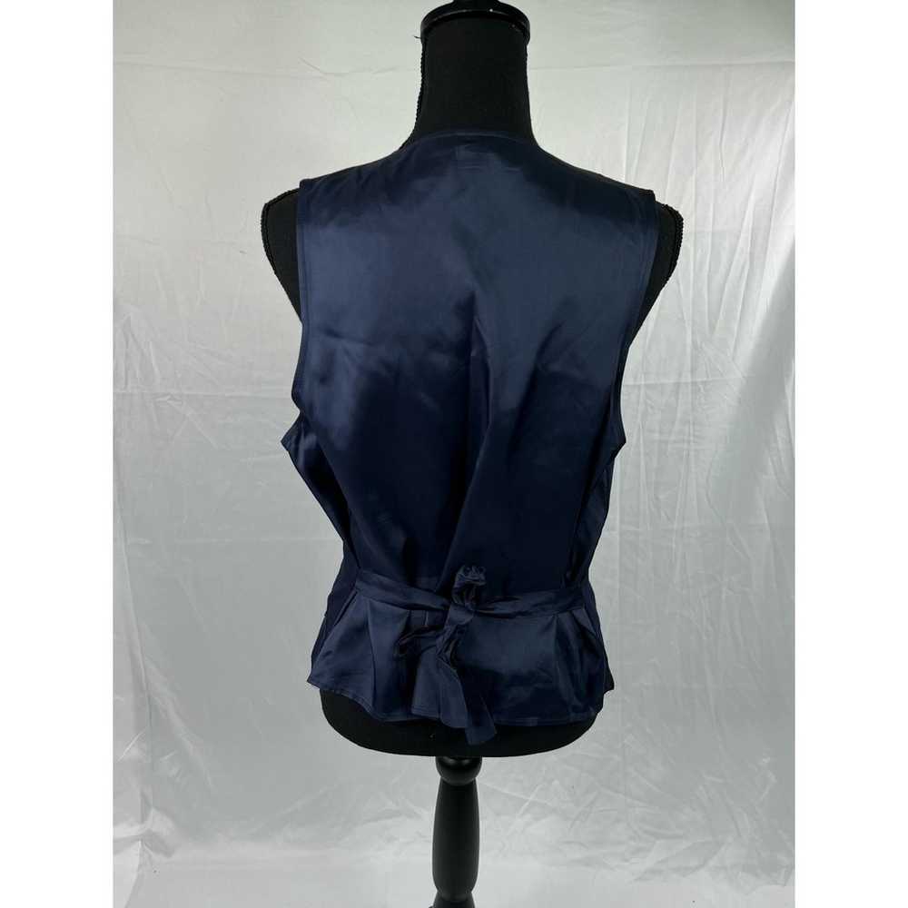 Vintage Worthington womens navy blue vest size La… - image 4