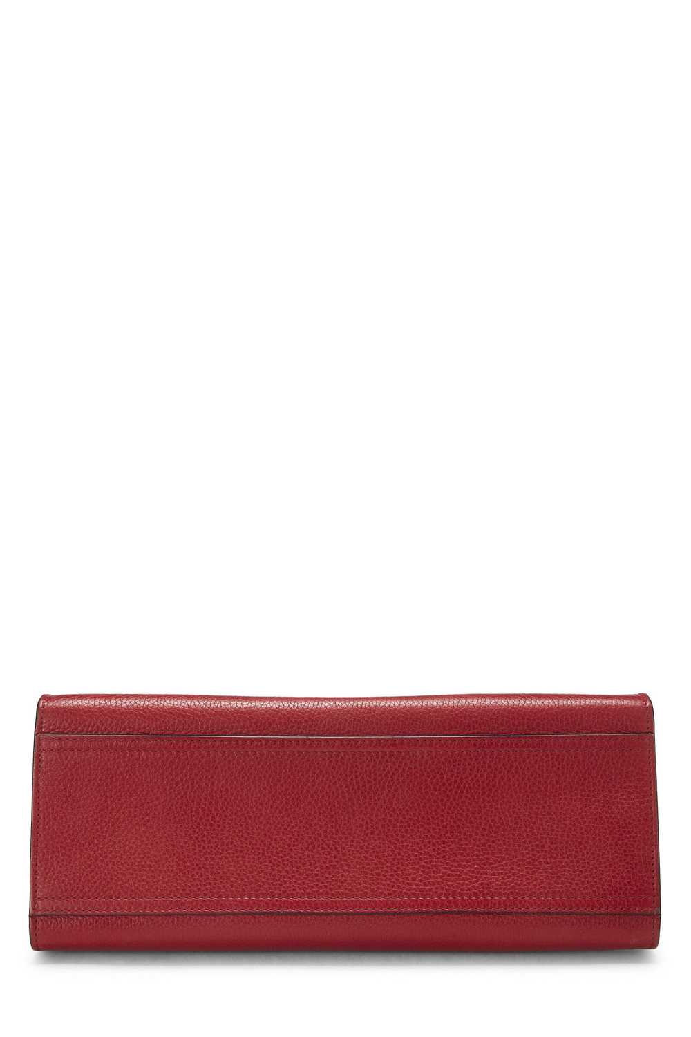 Red Leather GG Marmont Top Handle Flap Bag Small - image 5