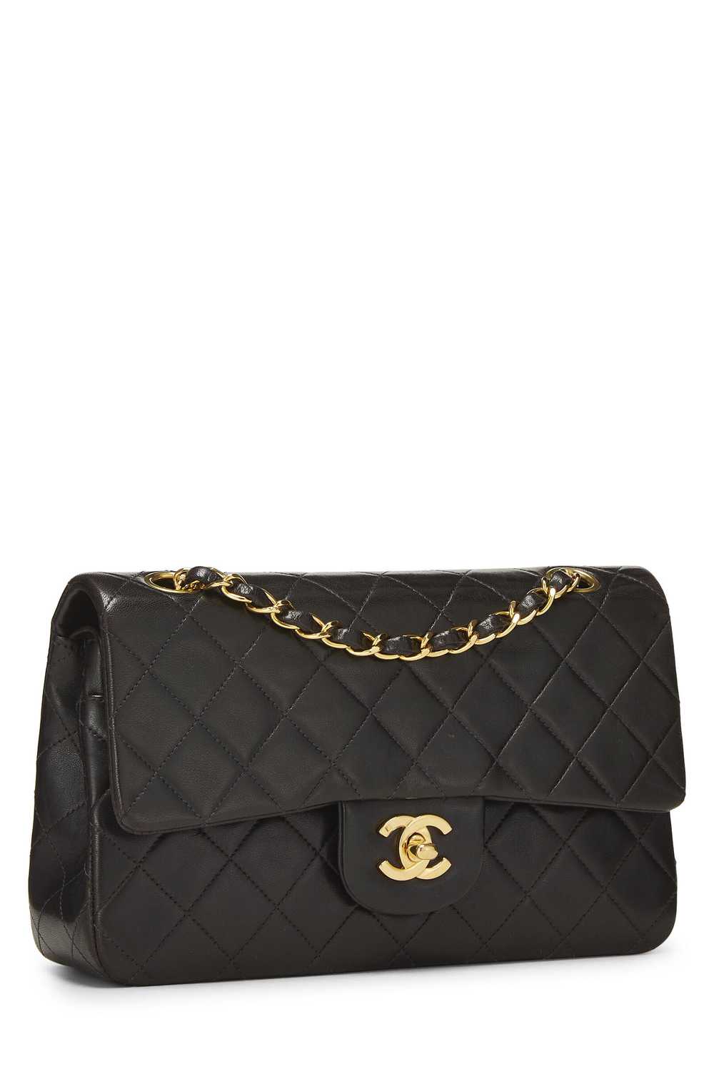 Black Quilted Lambskin Classic Double Flap Small - image 2