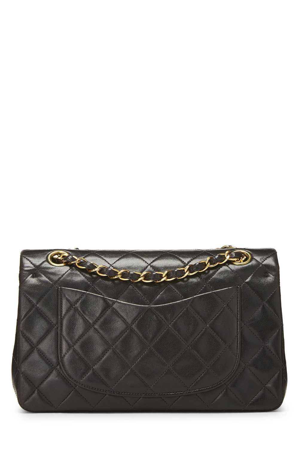Black Quilted Lambskin Classic Double Flap Small - image 4