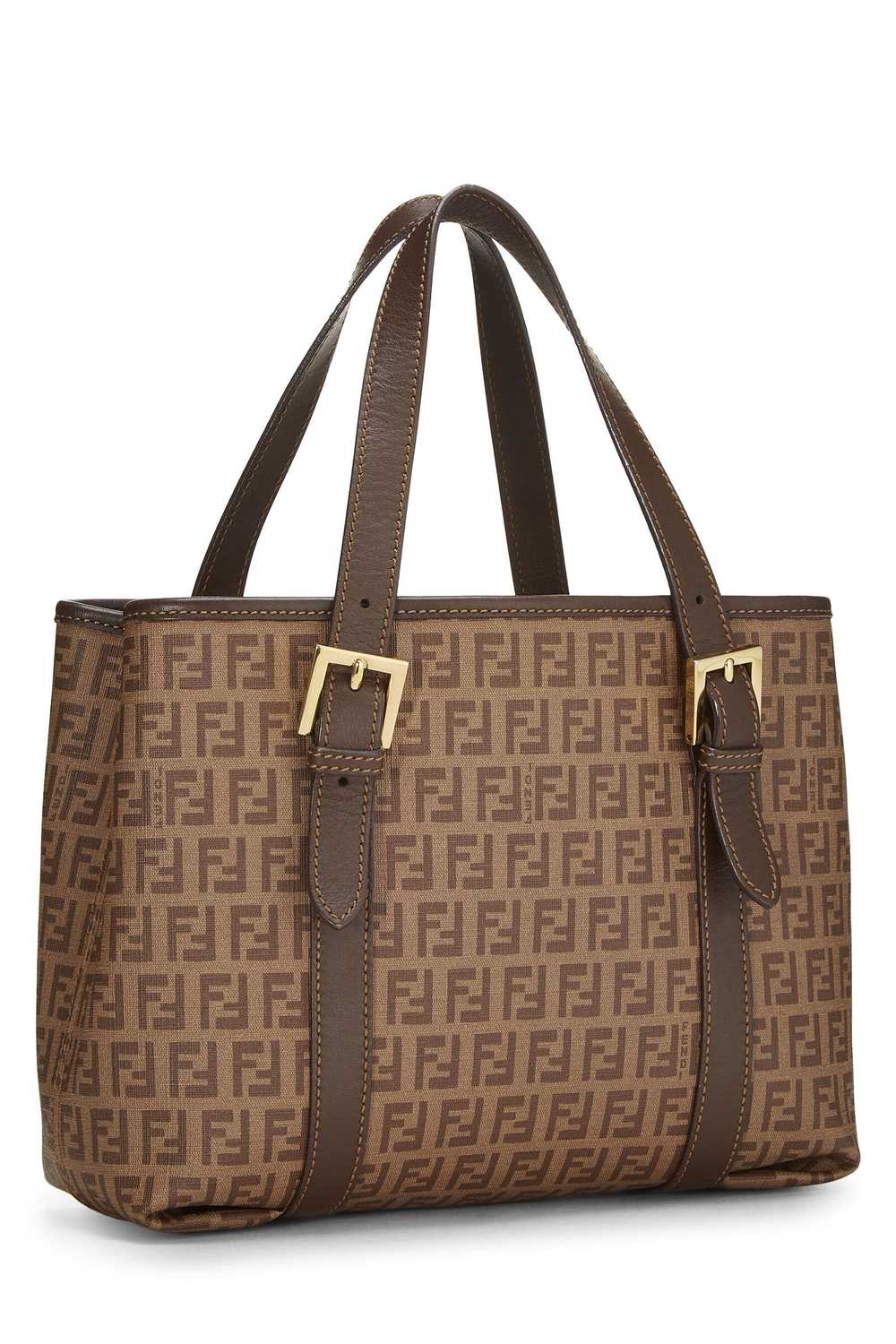 Brown Zucca Coated Canvas Handbag Small - image 2