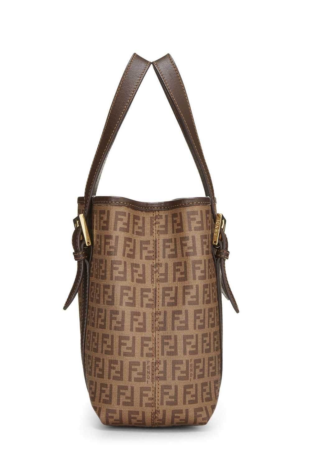 Brown Zucca Coated Canvas Handbag Small - image 3