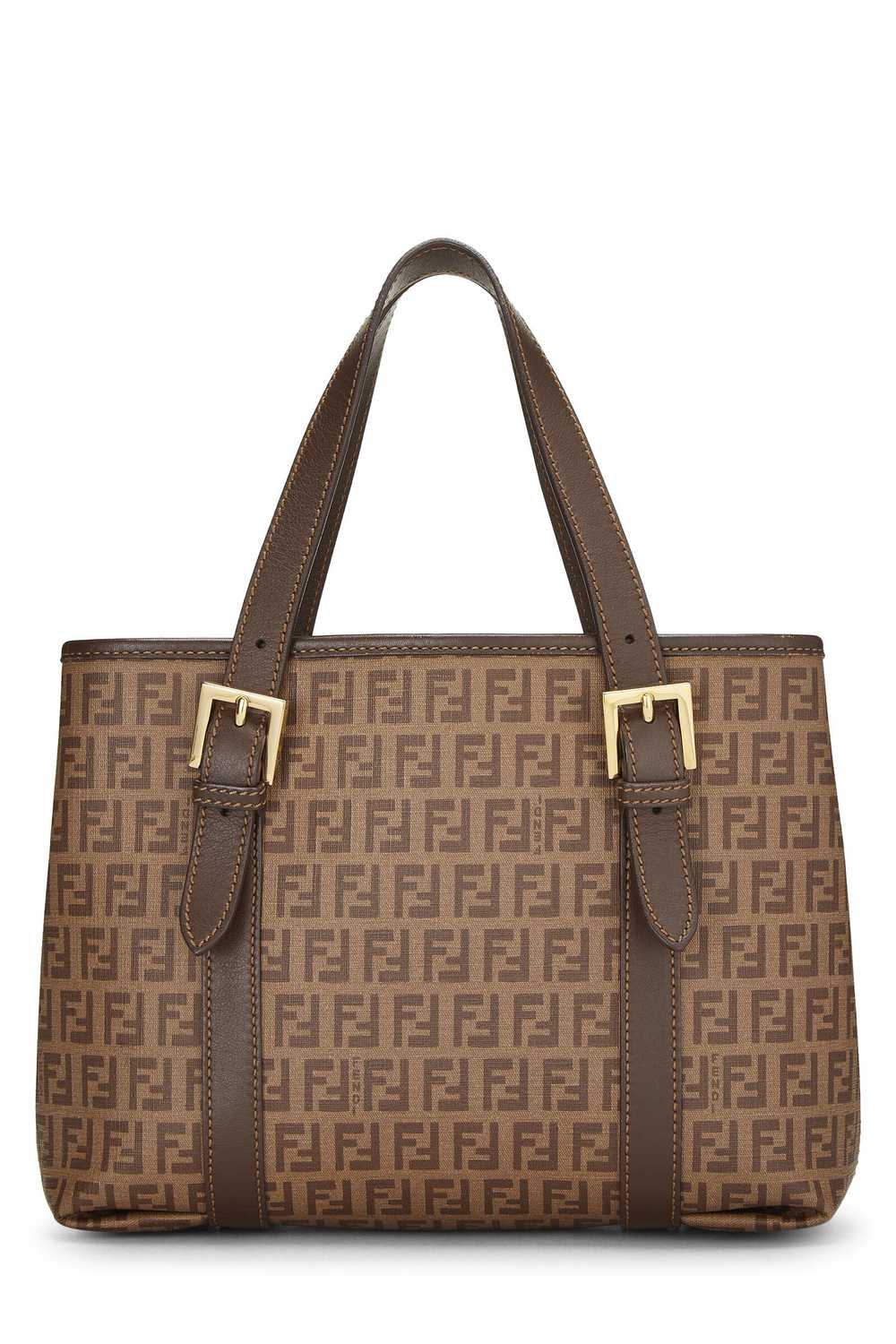 Brown Zucca Coated Canvas Handbag Small - image 4