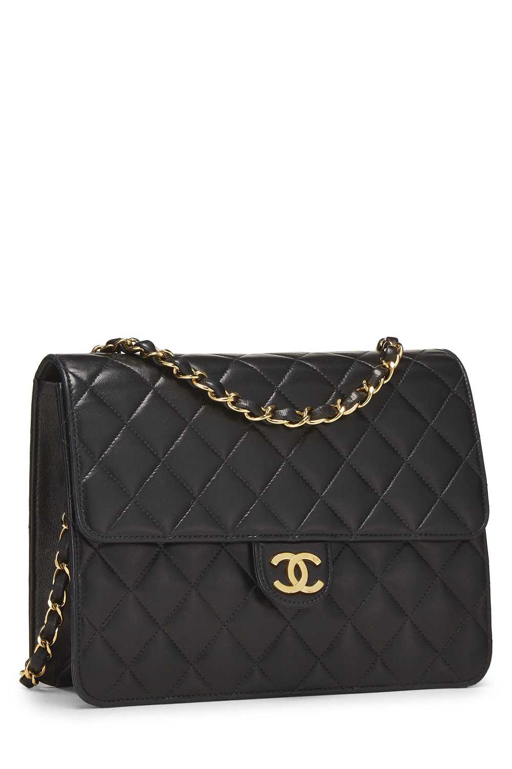 Black Quilted Lambskin Ex Flap Small - image 2
