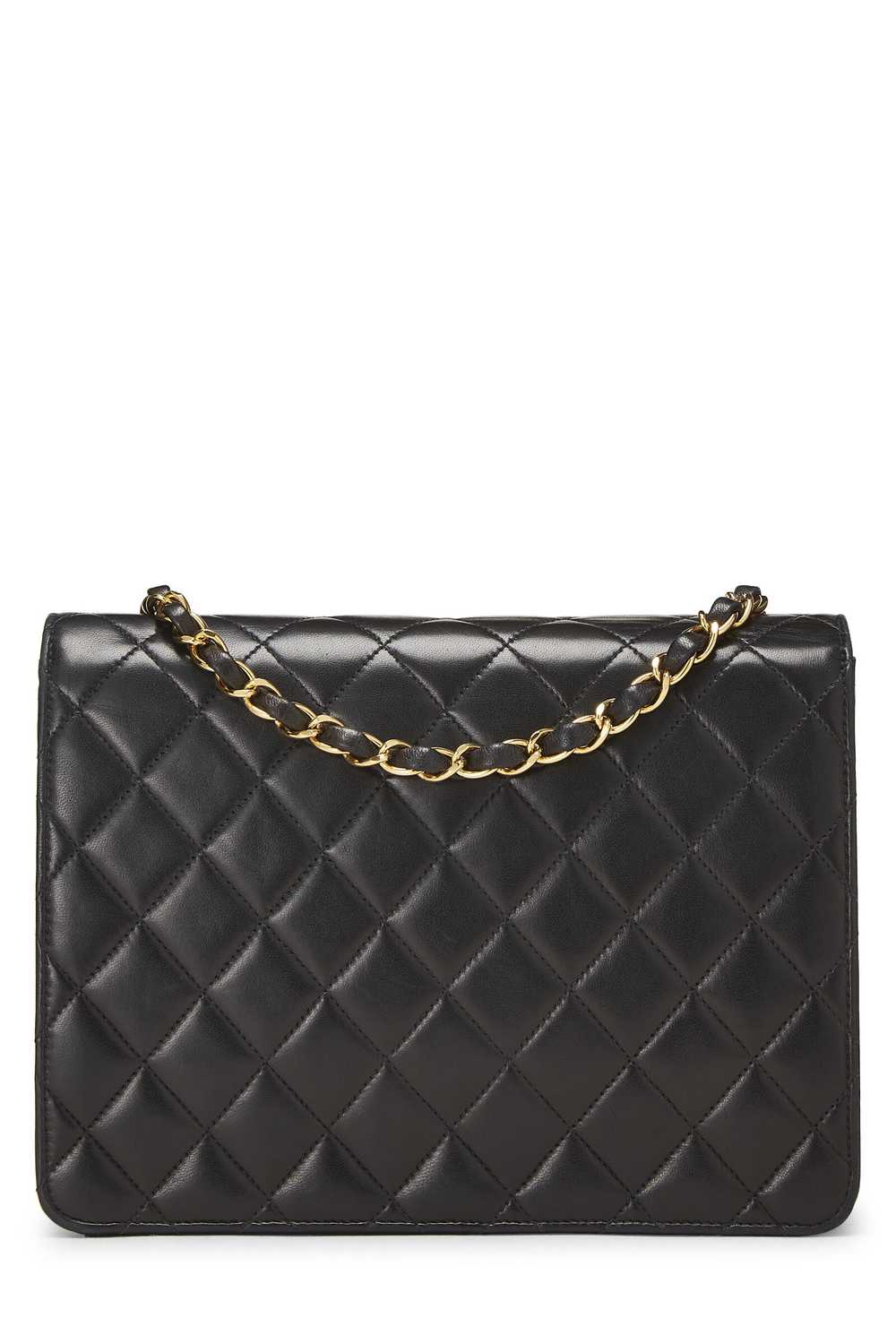 Black Quilted Lambskin Ex Flap Small - image 4