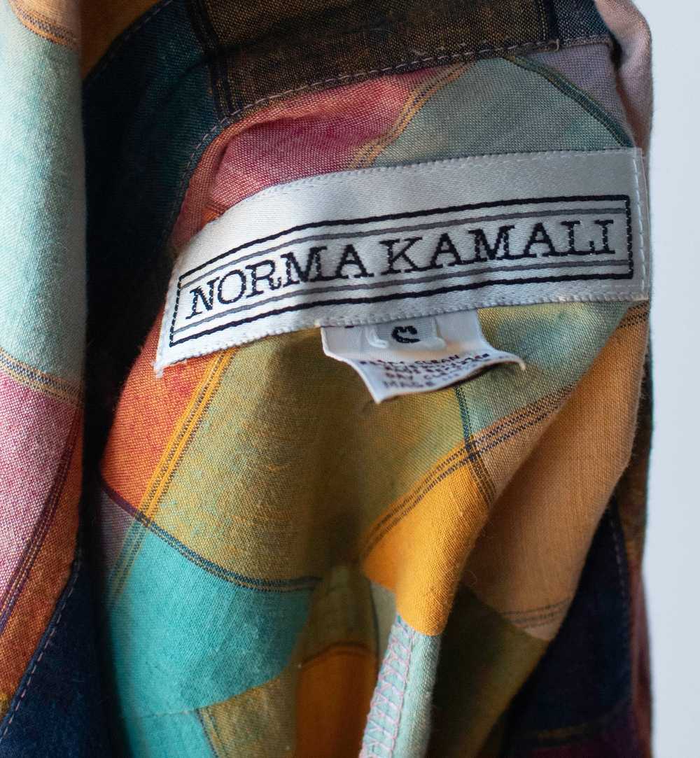 1980s Madras Shirt Dress | Norma Kamali - image 7
