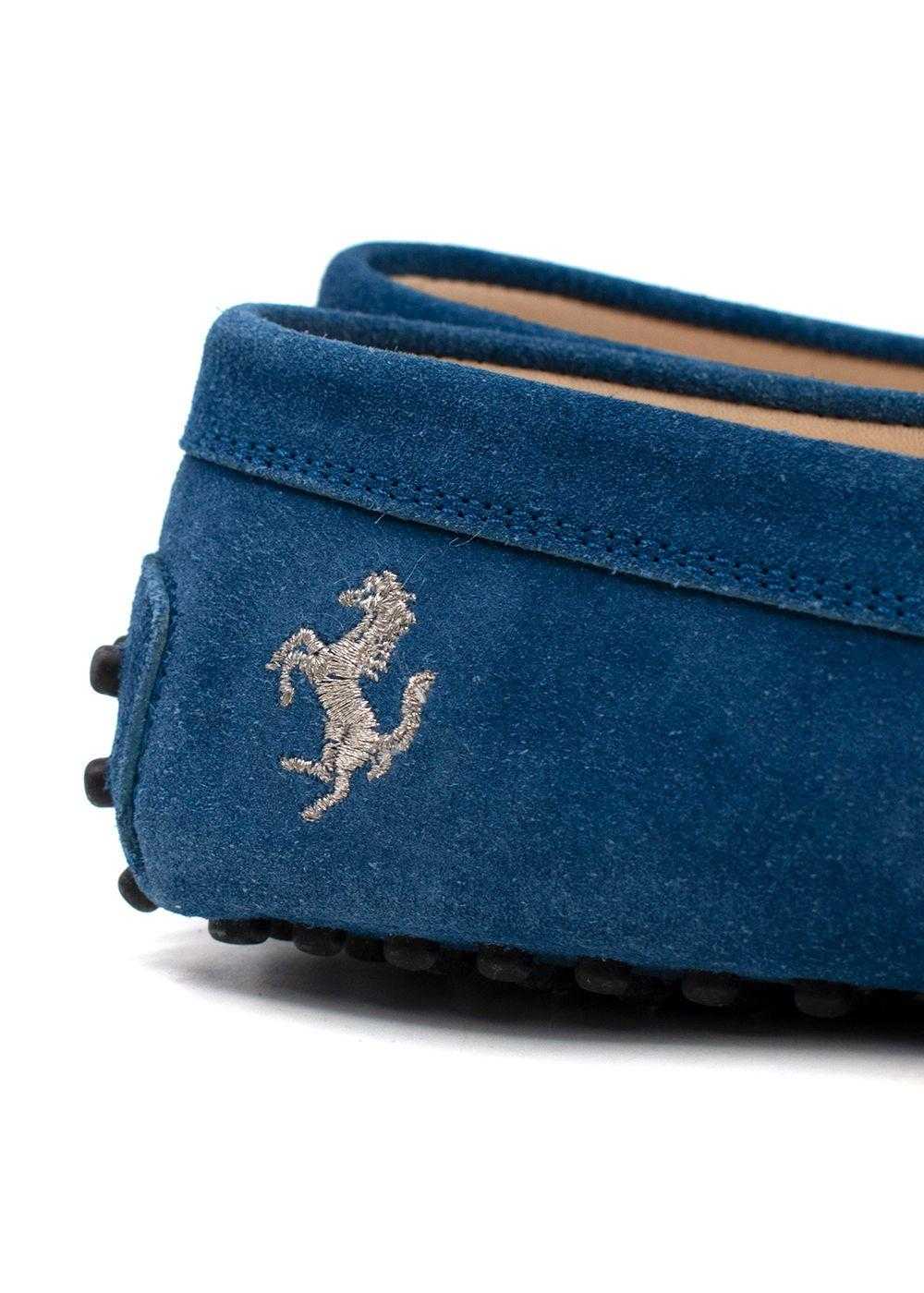 Managed by hewi Tod's x Ferrari Blue Suede Drivin… - image 6