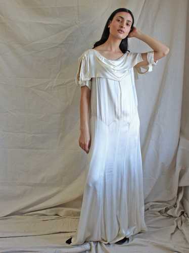 20s Silk Satin Gown