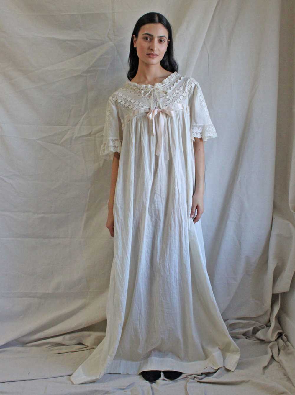 Edwardian Lace + Cotton Voile Dress - image 1