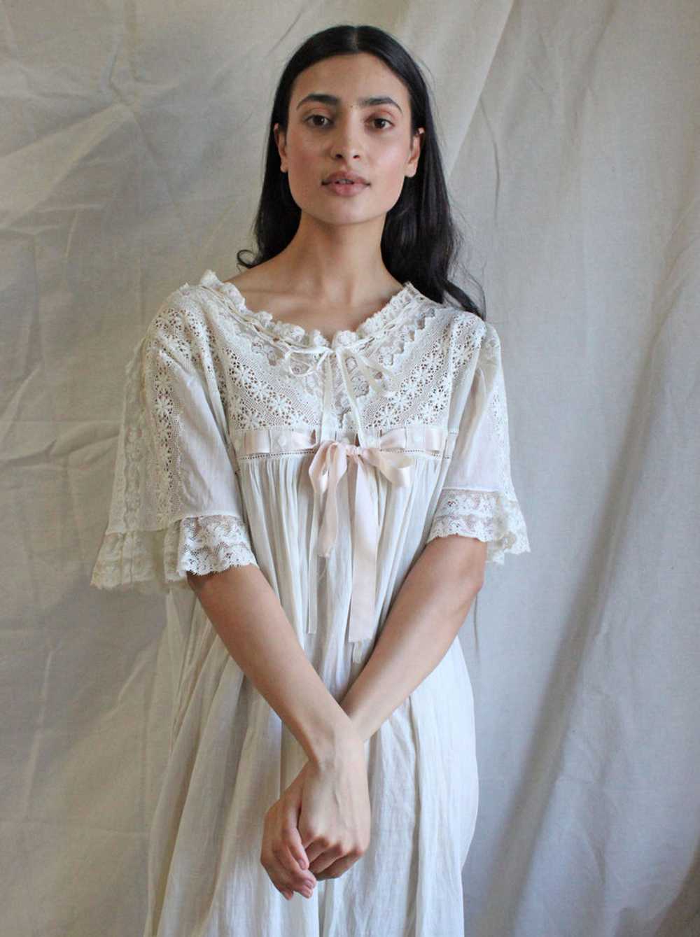 Edwardian Lace + Cotton Voile Dress - image 2