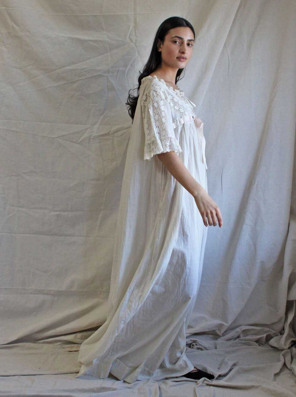 Edwardian Lace + Cotton Voile Dress - image 4