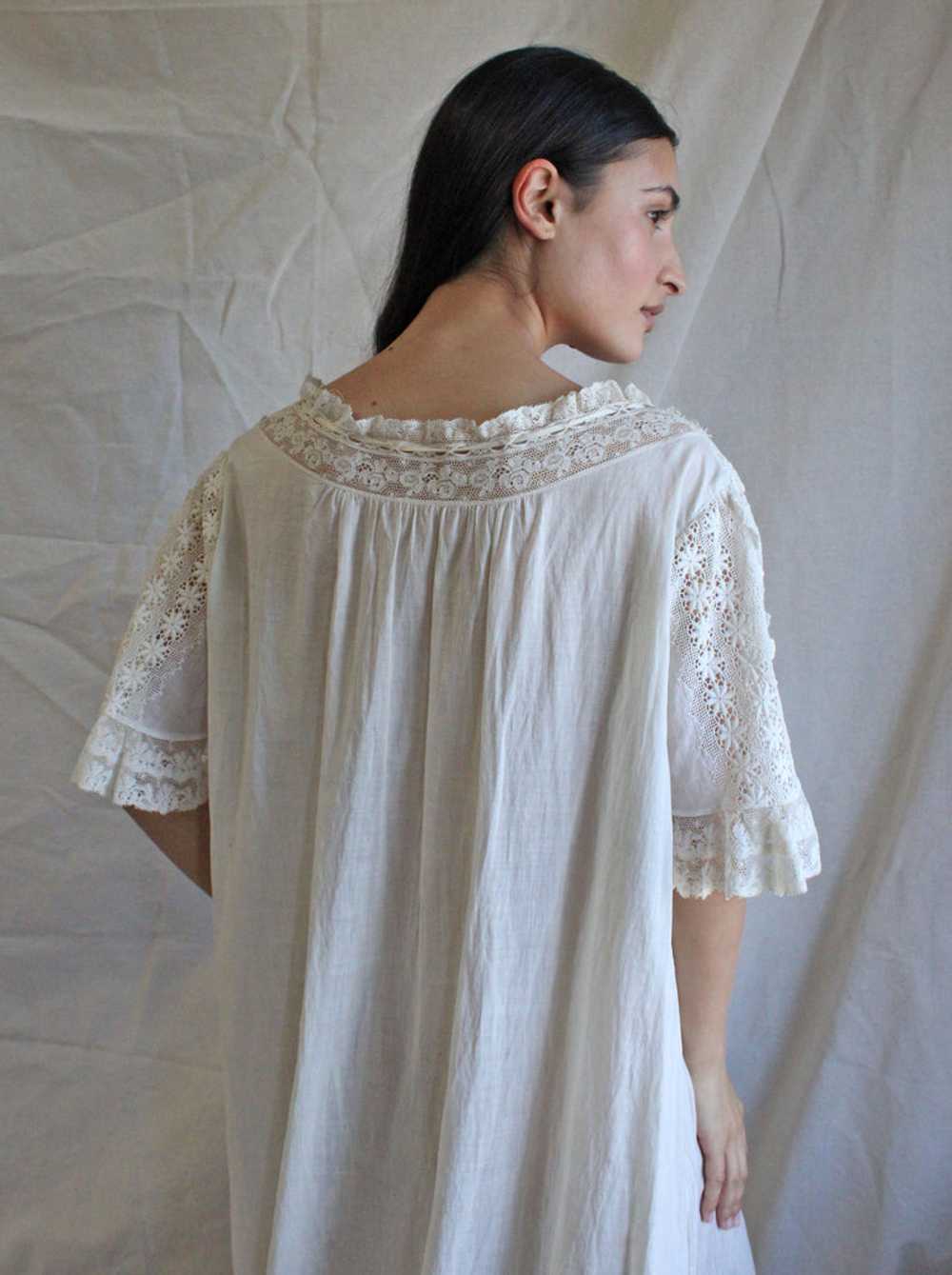 Edwardian Lace + Cotton Voile Dress - image 6