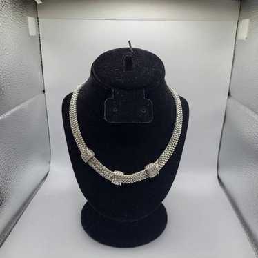 Vintage Napier Chunky Silver Chain Statement Coll… - image 1