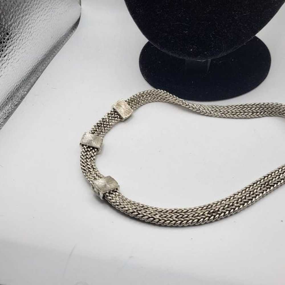 Vintage Napier Chunky Silver Chain Statement Coll… - image 4