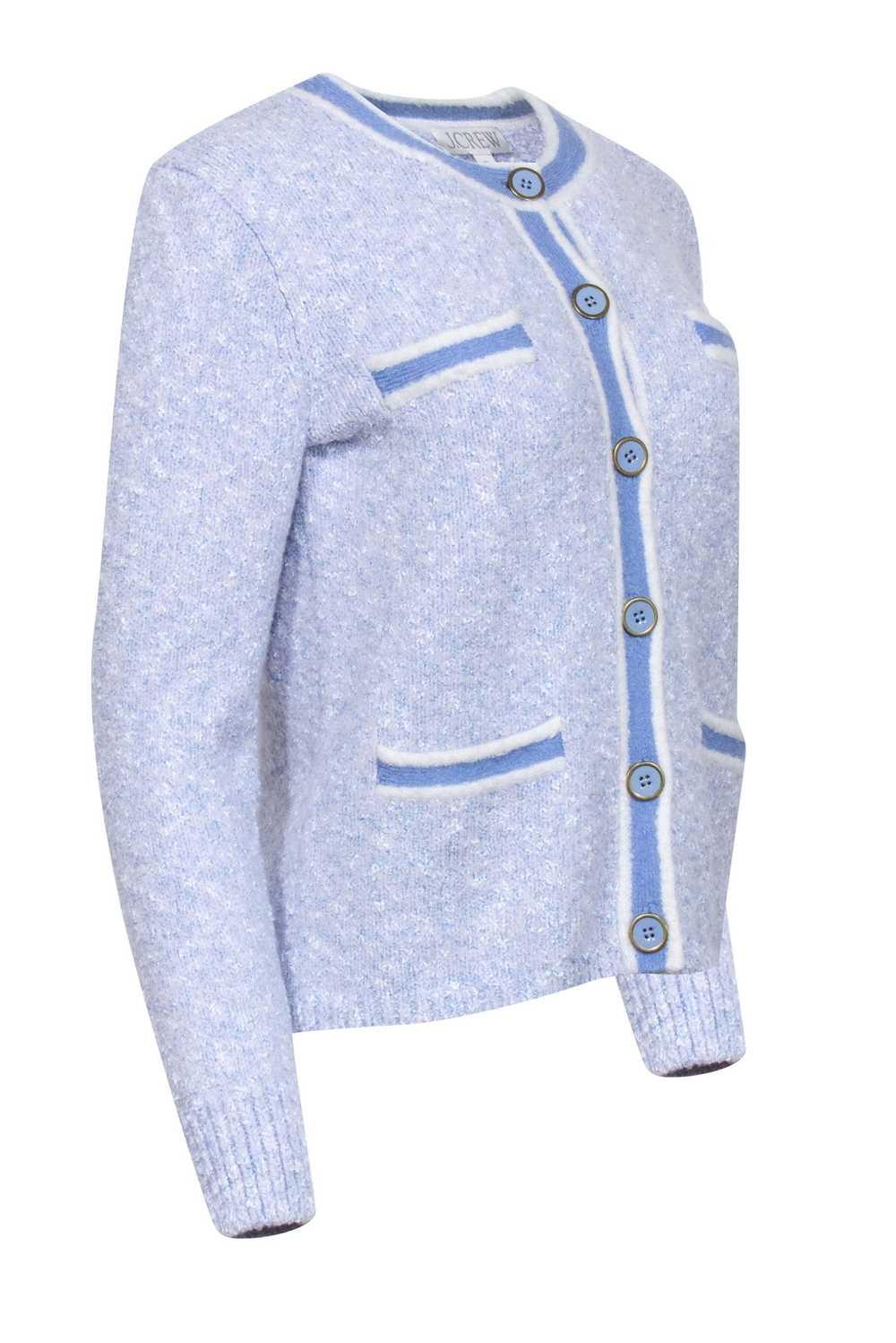 J.Crew - Light Blue & Lavender Blend Button Front… - image 2