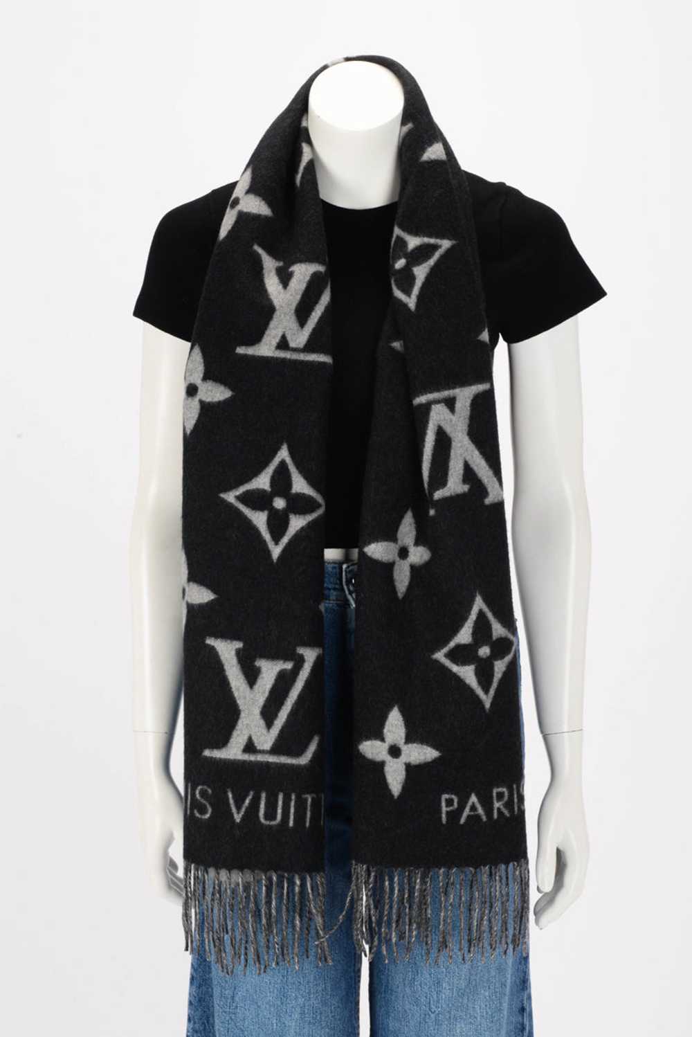 Louis Vuitton Black & Charcoal Cashmere Reykjavik… - image 5