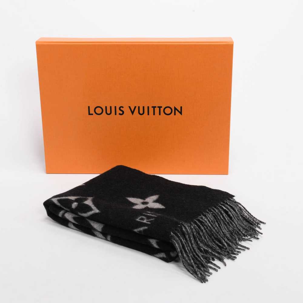 Louis Vuitton Black & Charcoal Cashmere Reykjavik… - image 7