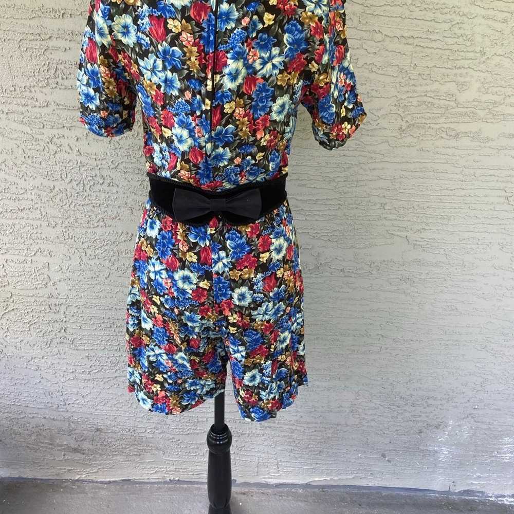 VTG 90s Floral Short Jumpsuit - image 8