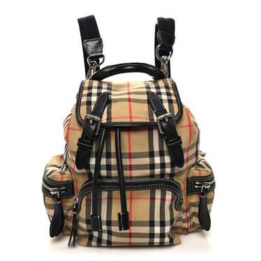 BURBERRY Vintage Check Small Rucksack Backpack Ant