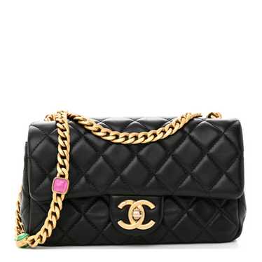 CHANEL Lambskin Resin Quilted Mini Rectangular Pe… - image 1