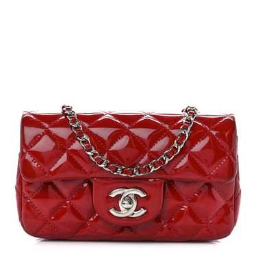 CHANEL Patent Calfskin Quilted Extra Mini Rectang… - image 1