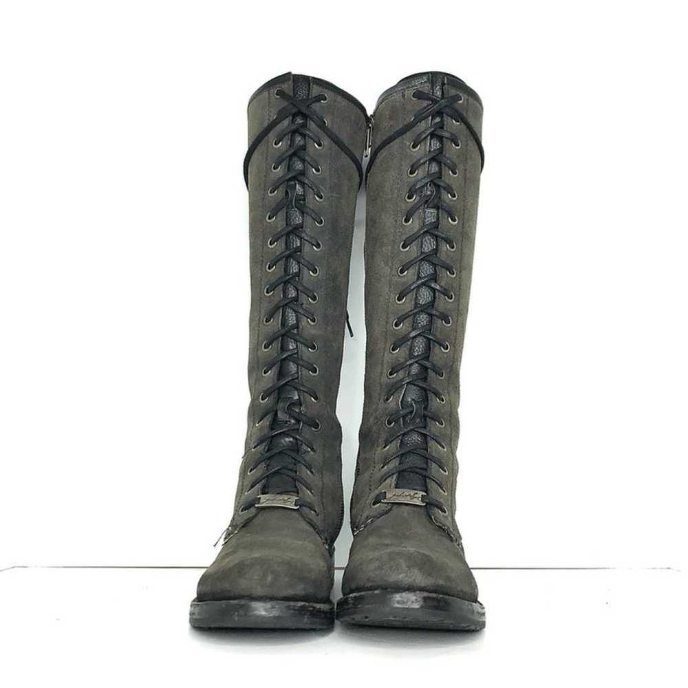 Frye Leather biker boots - image 8